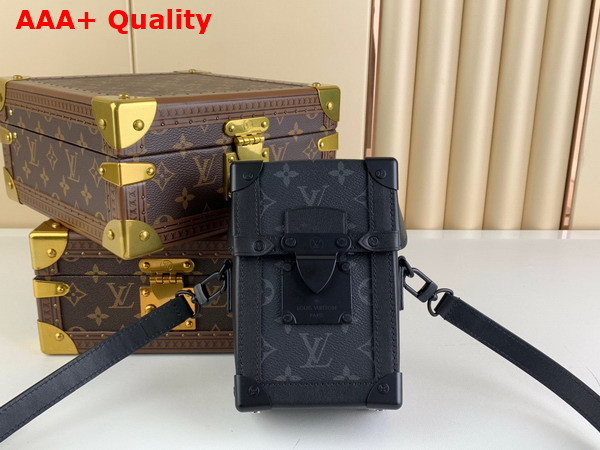 Louis Vuitton Vertical Trunk Wearable Wallet in Monogram Eclipse Coated Canvas M82077 Replica