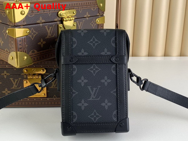 Louis Vuitton Vertical Trunk Wearable Wallet in Monogram Eclipse Coated Canvas M82077 Replica