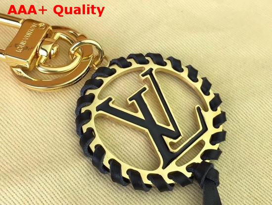 Louis Vuitton Very Bag Charm and Key Holder Gold and Black M63082 Replica