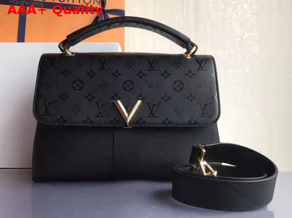 Louis Vuitton Very One Handle Noir Cuir Plume and Cuir Ecume Cowhide Leathers Exterior M51989 Replica