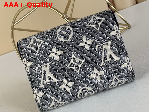 Louis Vuitton Victorine Wallet in Gray Monogram Jacquard Denim M81859 Replica