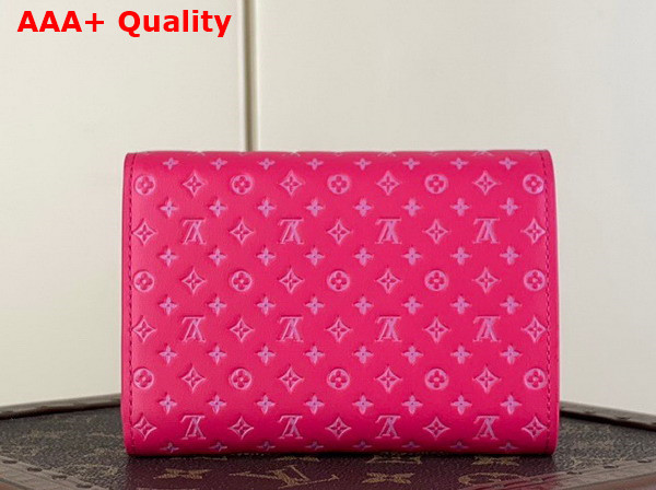 Louis Vuitton Victorine Wallet in Pink Monogram Embossed Calf Leather M82234 Replica