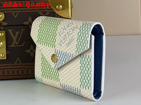 Louis Vuitton Victorine Wallet in Pistachio Green Damier Coated Canvas N40750 Replica