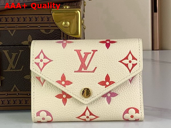 Louis Vuitton Victorine Wallet in Sunrise Aquarelle Monogram Empreinte Leather M83507 Replica