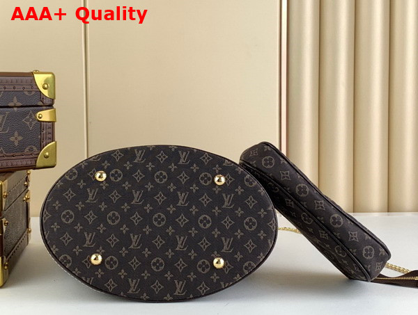 Louis Vuitton Vintage Bucket Bag in Brown Monogram Jacquard Canvas Replica