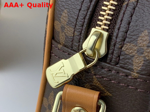 Louis Vuitton Vintage Camera Bag in Monogram Canvas and Natural Cowhide Leather Replica