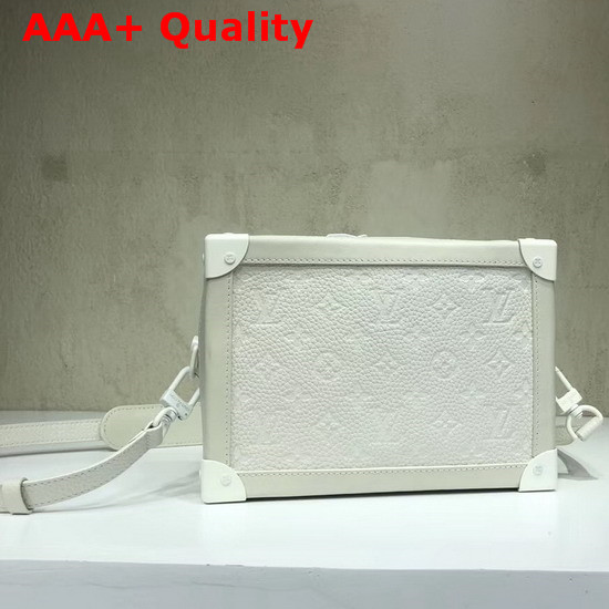 Louis Vuitton Virgil Abloh Box Bag White Monogram Empreinte Leather Replica