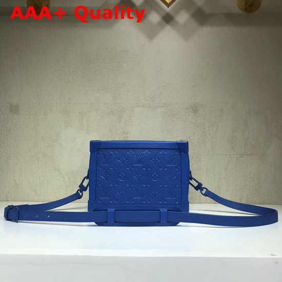 Louis Vuitton Virgil Abloh Box Bag in Blue Monogram Empreinte Leather Replica