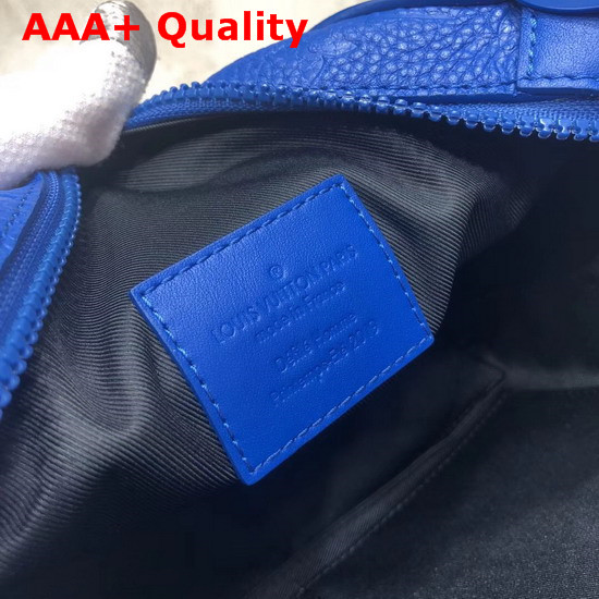 Louis Vuitton Virgil Abloh Box Bag in Blue Monogram Empreinte Leather Replica