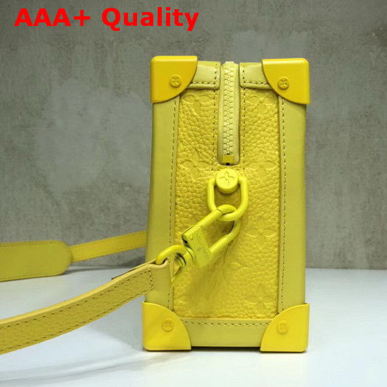 Louis Vuitton Virgil Abloh Box Bag in Yellow Monogram Empreinte Leather Replica