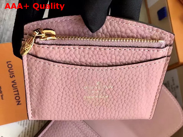 Louis Vuitton Vivienne LV Compact Wallet in Pink Taurillon Leather Replica