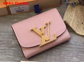 Louis Vuitton Vivienne LV Compact Wallet in Pink Taurillon Leather Replica