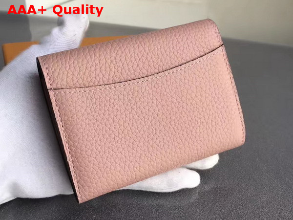 Louis Vuitton Vivienne LV Compact Wallet in Pink Taurillon Leather Silver Hardware Replica