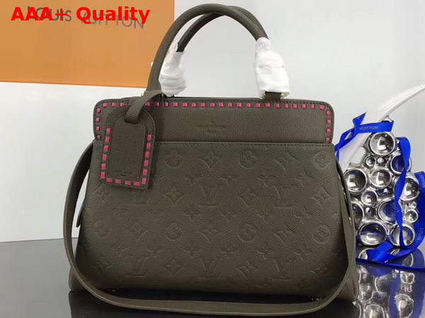 Louis Vuitton Vosges MM Olive Monogram Empreinte Leather Replica