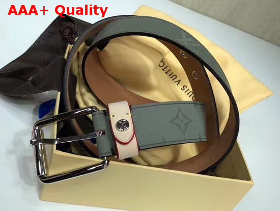 Louis Vuitton Voyager 35mm Belt Monogram Titanium Canvas MP043U Replica