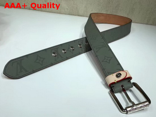 Louis Vuitton Voyager 35mm Belt Monogram Titanium Canvas MP043U Replica