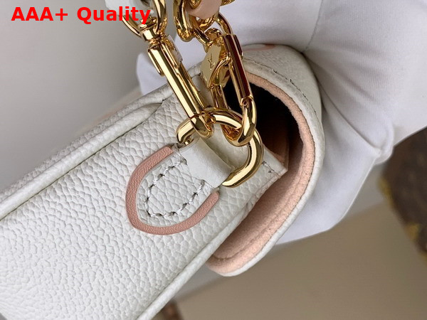 Louis Vuitton Wallet On Chain Ivy Bicolor Monogram Empreinte Leather Latte White Chamallow Pink M83026 Replica