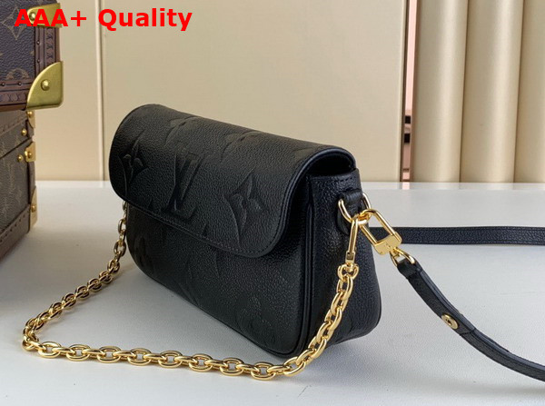 Louis Vuitton Wallet On Chain Ivy Black Monogram Empreinte Leather Replica