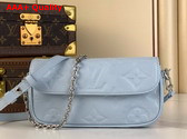 Louis Vuitton Wallet On Chain Ivy Blue Washed Monogram Empreinte Leather M83637 Replica