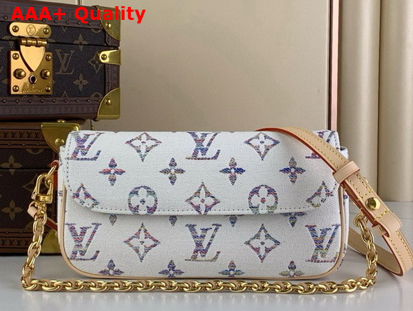 Louis Vuitton Wallet On Chain Ivy Multicolor White Monogram Jacquard Fabric M83499 Replica