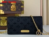 Louis Vuitton Wallet On Chain Lily Black Monogram Empreinte Leather M46919 Replica