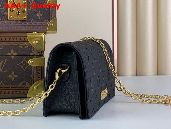 Louis Vuitton Wallet On Chain Lily Black Monogram Empreinte Leather M46919 Replica