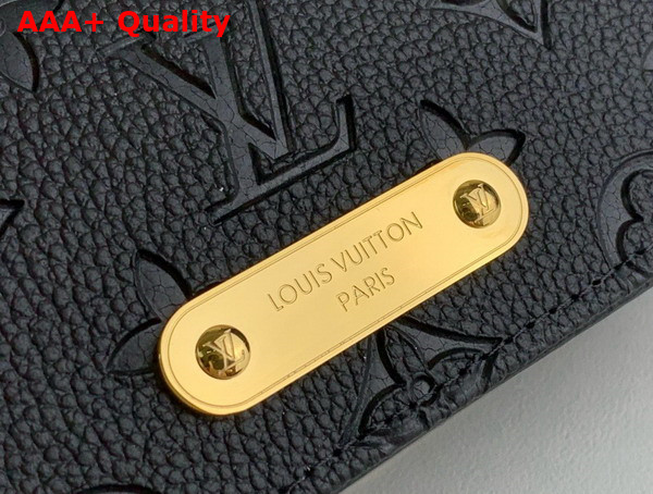 Louis Vuitton Wallet On Chain Lily Black Monogram Empreinte Leather M46919 Replica