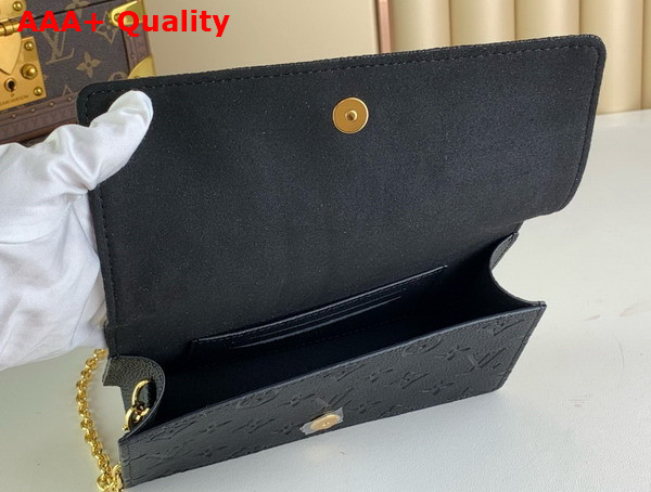 Louis Vuitton Wallet On Chain Lily Black Monogram Empreinte Leather M46919 Replica