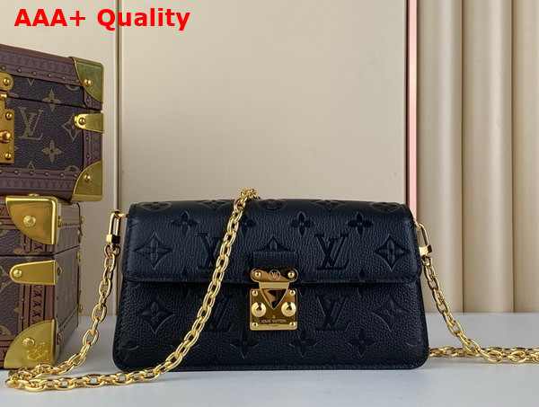 Louis Vuitton Wallet On Chain Metis in Black Monogram Empreinte Leather M82637 Replica