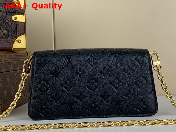 Louis Vuitton Wallet On Chain Metis in Black Monogram Empreinte Leather M82637 Replica