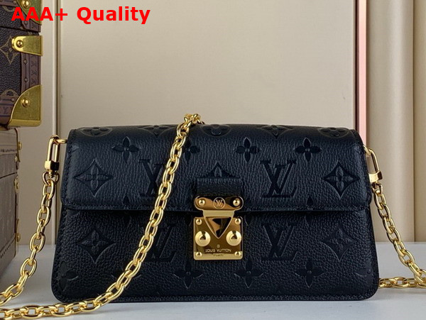 Louis Vuitton Wallet On Chain Metis in Black Monogram Empreinte Leather M82637 Replica