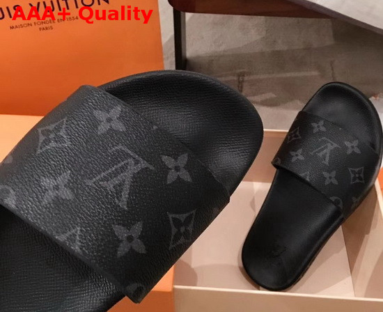 Louis Vuitton Waterfront Mule Monogram Eclipse Rubber 1A3PRW Replica