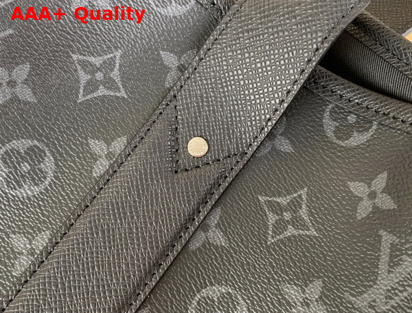 Louis Vuitton Weekend Tote NM Black Monogram Coated Canvas and Taiga Cowhide Leather M30937 Replica