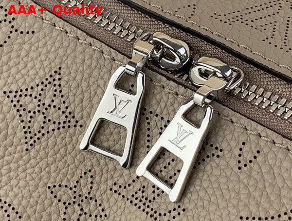 Louis Vuitton Why Knot MM Handbag in Galet Beige Perforated Mahina Calf Leather M20787 Replica