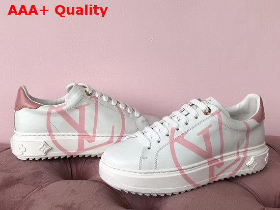 Louis Vuitton Women Time Out Trainer Rose Clair Calf Leather Replica