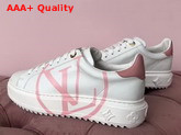 Louis Vuitton Women Time Out Trainer Rose Clair Calf Leather Replica