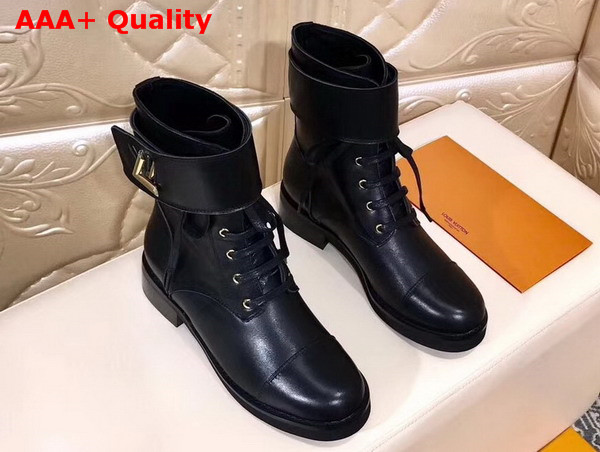 Louis Vuitton Wonderland Flat Ranger Black Calf Leather Replica