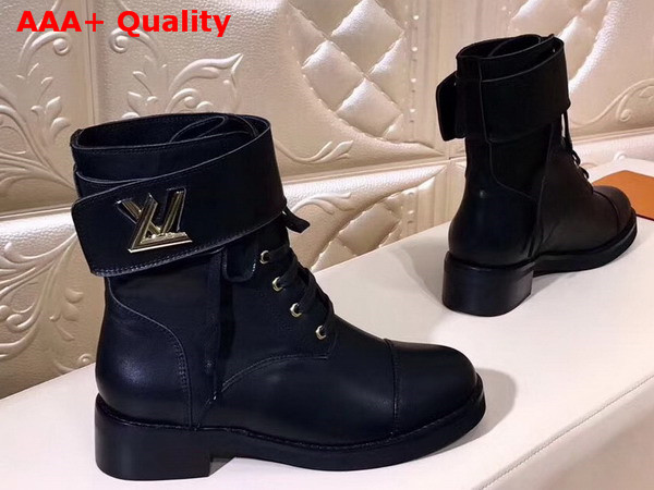 Louis Vuitton Wonderland Flat Ranger Black Calf Leather Replica