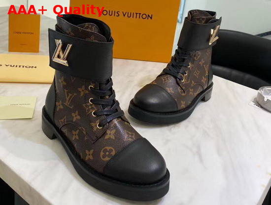 Louis Vuitton Wonderland Flat Ranger Patent Monogram Canvas and Black Calf Leather Trim 1A2JCT Replica