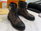 Louis Vuitton Wonderland Flat Ranger Patent Monogram Canvas and Black Calf Leather Trim 1A2JCT Replica