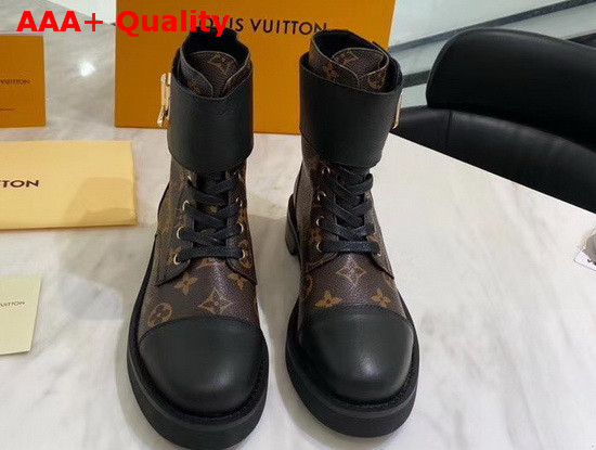 Louis Vuitton Wonderland Flat Ranger Patent Monogram Canvas and Black Calf Leather Trim 1A2JCT Replica