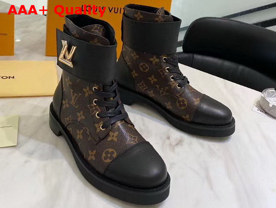 Louis Vuitton Wonderland Flat Ranger Patent Monogram Canvas and Black Calf Leather Trim 1A2JCT Replica