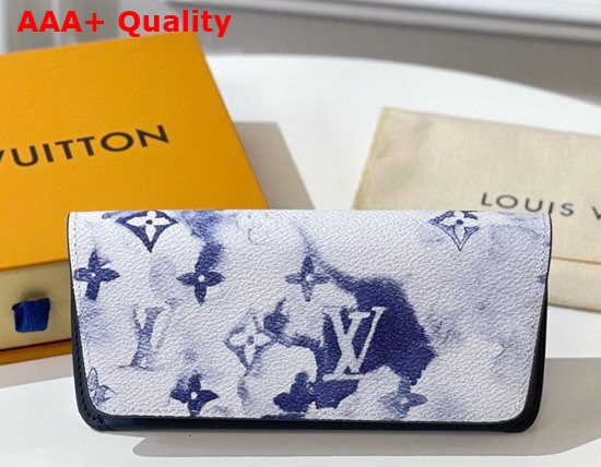 Louis Vuitton Woody Glasses Case Blue Monogram Watercolor GI0589 Replica