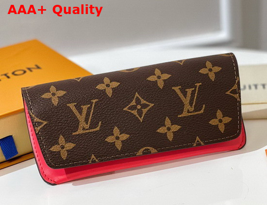 Louis Vuitton Woody Glasses Case Monogram Canvas and Red Calf Leather GI0372 Replica