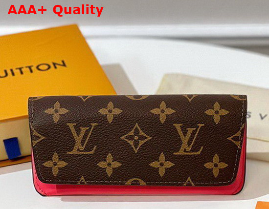 Louis Vuitton Woody Glasses Case Monogram Canvas and Red Calf Leather GI0372 Replica