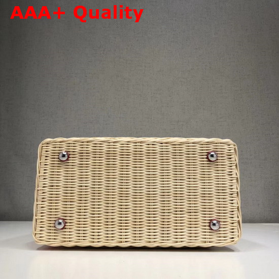 Louis Vuitton Woven Capucines BB Wicker and Red Calf Leather Replica