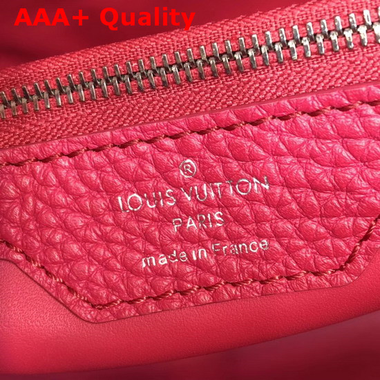 Louis Vuitton Woven Capucines BB Wicker and Red Calf Leather Replica