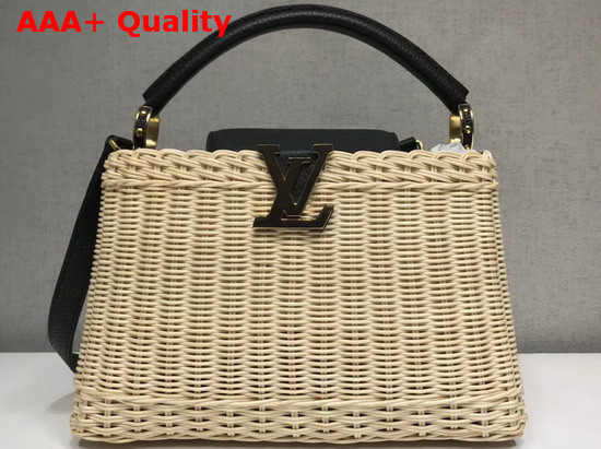 Louis Vuitton Woven Capucines PM Wicker and Calf Leather Replica