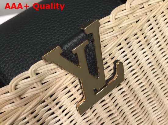 Louis Vuitton Woven Capucines PM Wicker and Calf Leather Replica