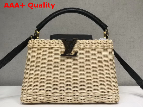 Louis Vuitton Woven Capucines PM Wicker and Calf Leather Replica